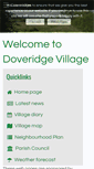 Mobile Screenshot of doveridge-village.org