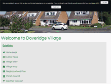 Tablet Screenshot of doveridge-village.org